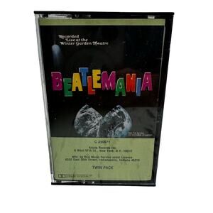 Beatlemania Original Cast Album Cassette Tape 1978 Vintage Winter Garden Theatre